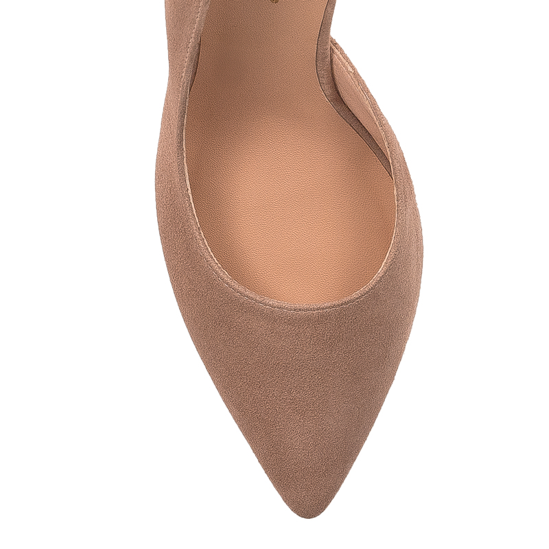 Visconi Women's Pink Leather Heels Pumps