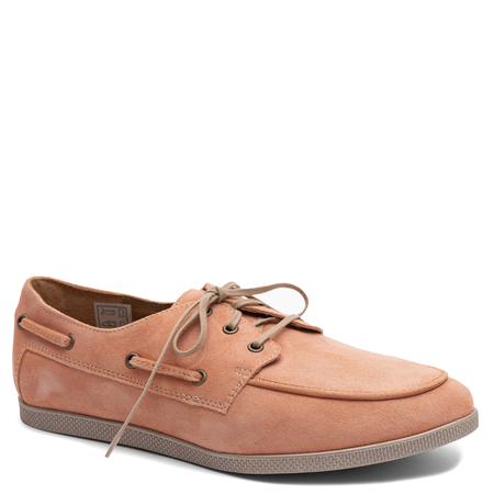 Maciejka Skórzane Półbuty Typu Boat Shoes Pomarańczowe 07799-33/00-1