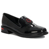 Filippo Black Flat Shoes DP3720/22 BK