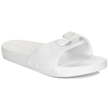Scholl Klapki damskie Pescura Flat Aqua Off White