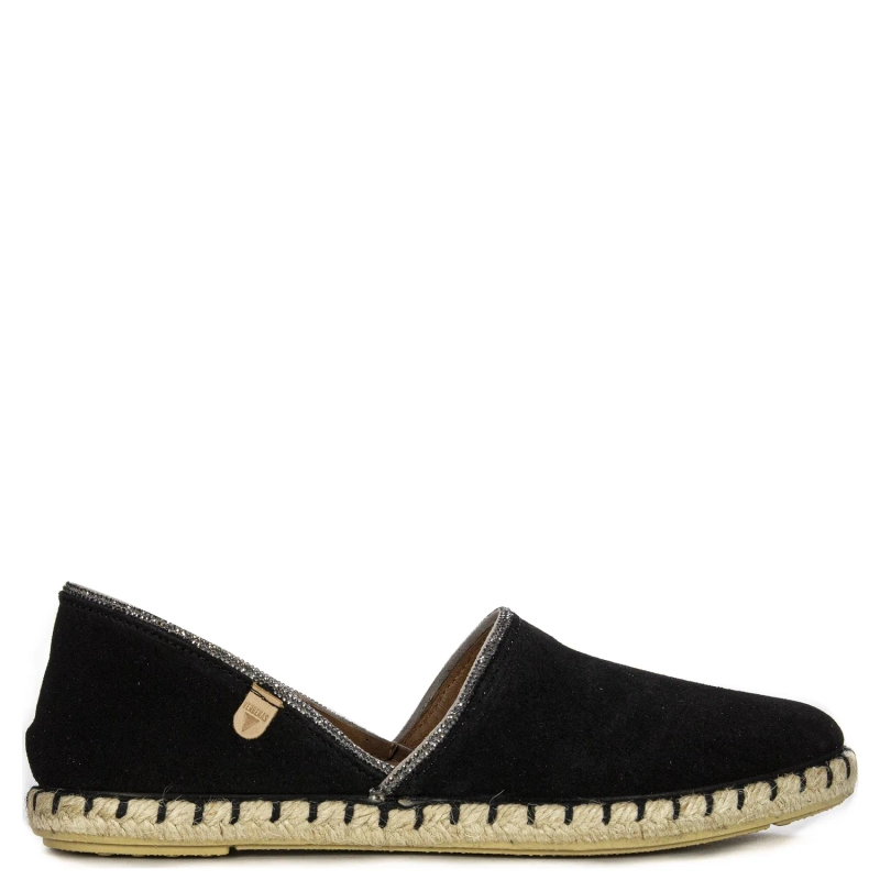 Verbenas Espadryle damskie Carmen Strass Negro czarny