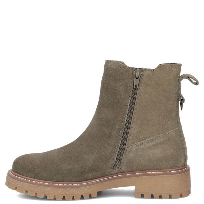 Filippo Suede Insulated Lug Sole Chelsea Ankle Boots Khaki DBT7935-26-KH