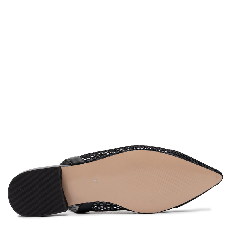 Maciejka Mesh Slingback Flats Pointed Toe Black K7525-01/00-1
