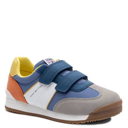 Tommy Hilfiger Sportowe na Rzepy Sneakersy Chłopięce Wielokolorowe T3B4-32328-1185-999