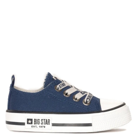 Big Star Trampki dziecięce chłopięce wsuwane Navy granatowe