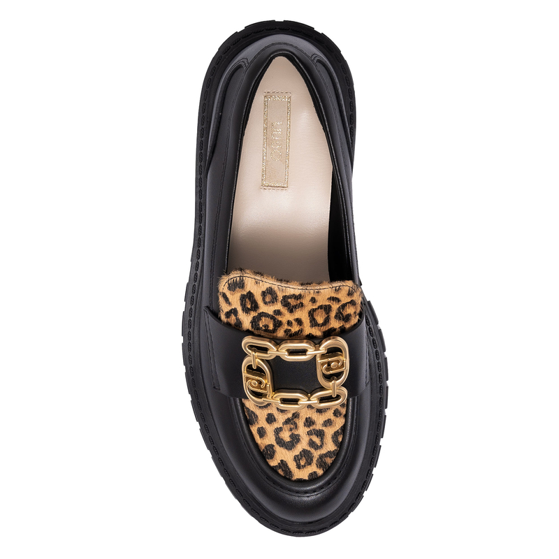 Liu Jo Mokasyny Damskie Black Leopard