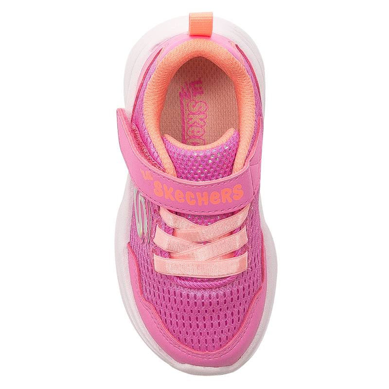 Skechers Sneakersy Dziewczęce Różowe Pomarańczowe