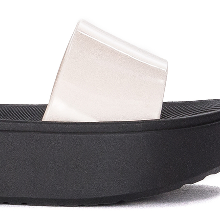 Zaxy  Step Tam Fem Black & White flip-flops
