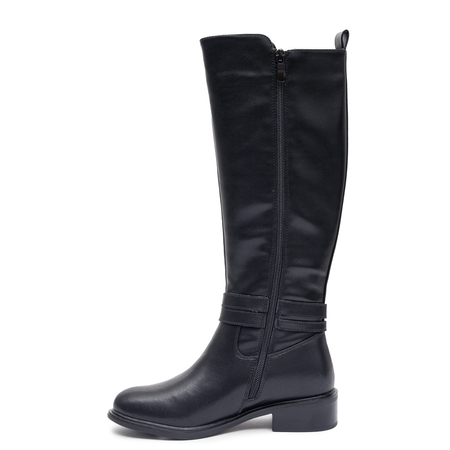 Sokolski Classic Insulated Knee-High Boots Women's Leather Black HX-Z26-297