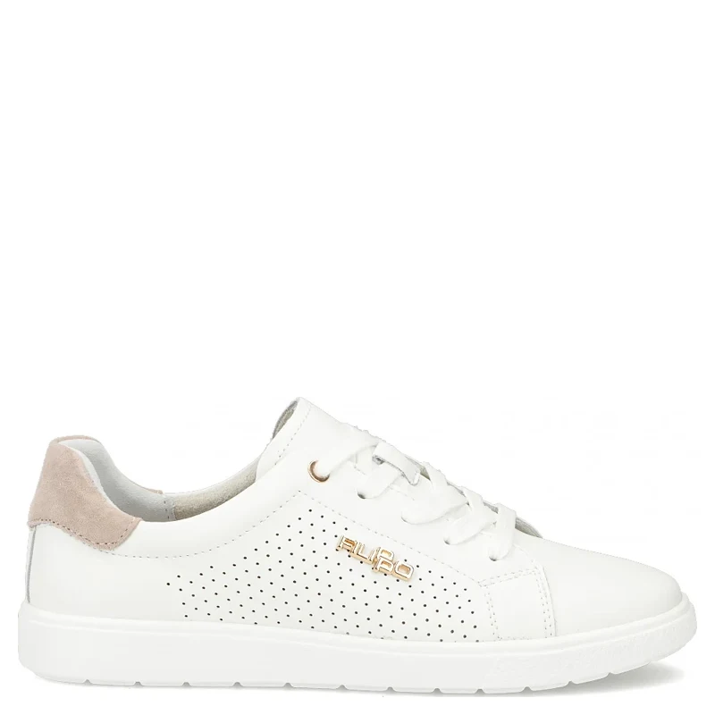 Filippo Leather Sneakers White DP6738-WH-BE