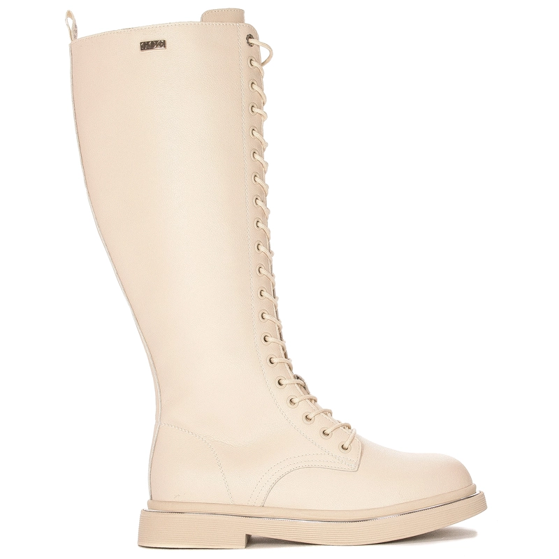 GOE Women's leather boots Beige