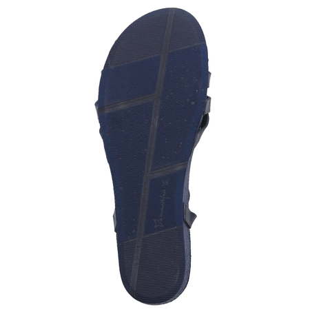 Maciejka Leather Flat Sandals Navy 03074-17/00-0