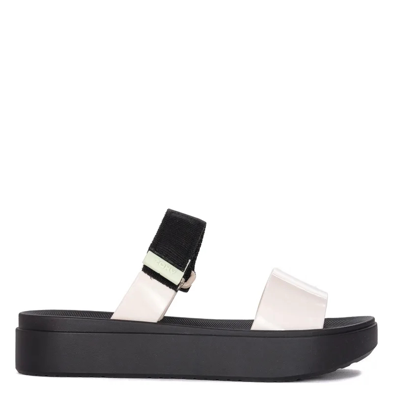 Zaxy  Step Tam Fem Black & White flip-flops