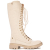 Maciejka Light Beige Women's Lace-Up Boots