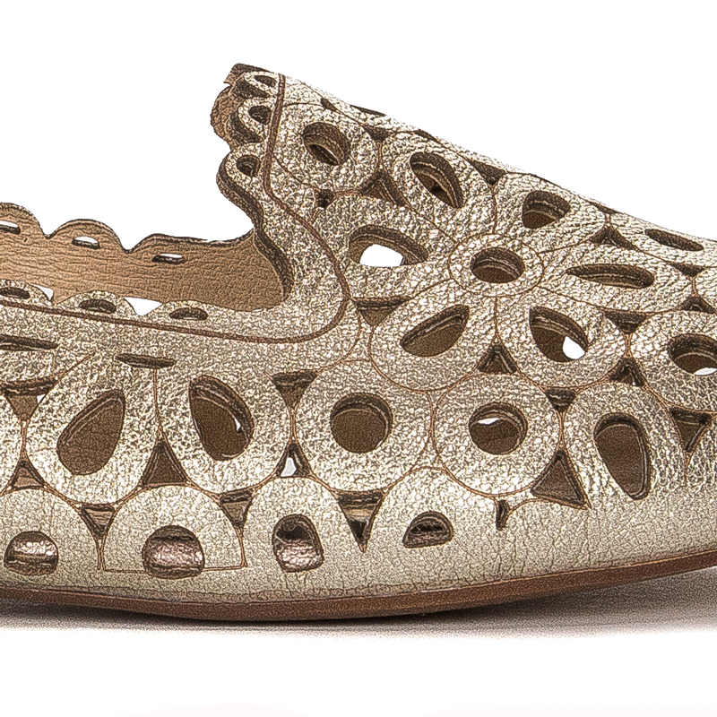 Maciejka Gold Ballerina Shoes