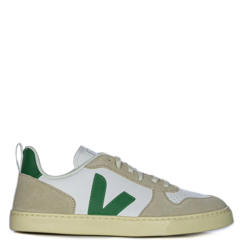 Veja Women's Leather Sneakers White Emeraude Almond