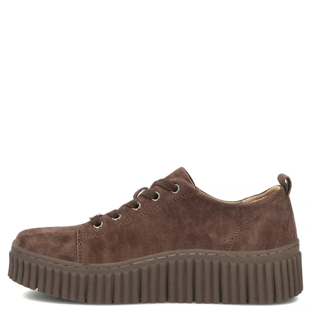 Filippo Women's Brown Suede Platform Sneakers DP8337/26 DBR