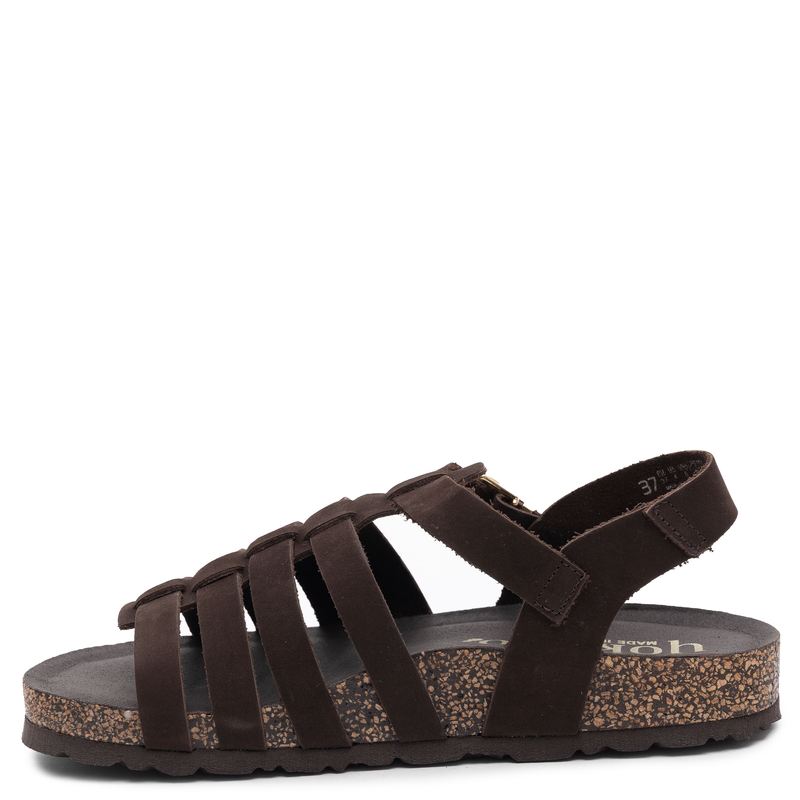 Yokono Jerba Leather Sandals Brown JERBA-260-NOB-MAR