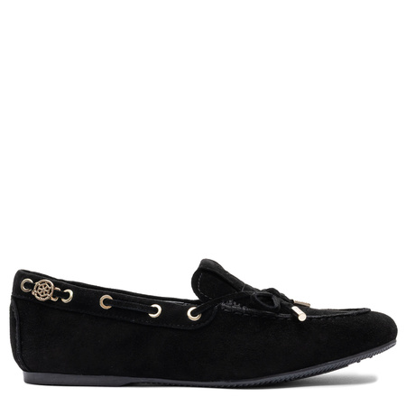 Guess Półbuty Damskie Czarne z Kokardką FLPAIS-SUE14 Black