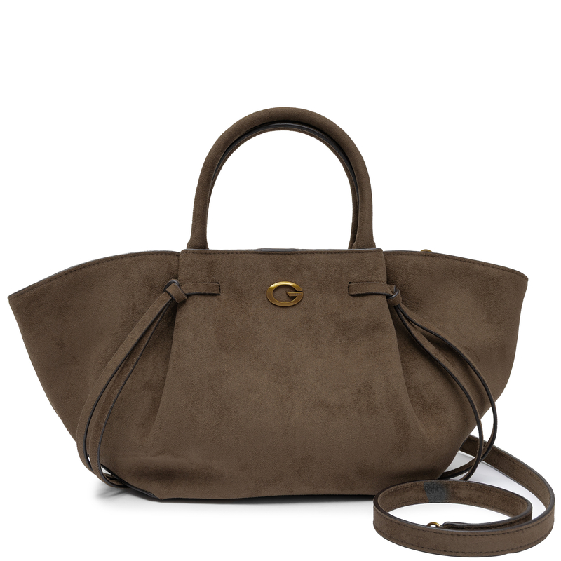 Guess Allegra Girlfriend Satchel Zamszowa Torba Trapezowa Oliwkowa HWSG2237060-OLIVE