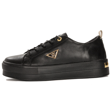 Filippo black leather women's shoes
