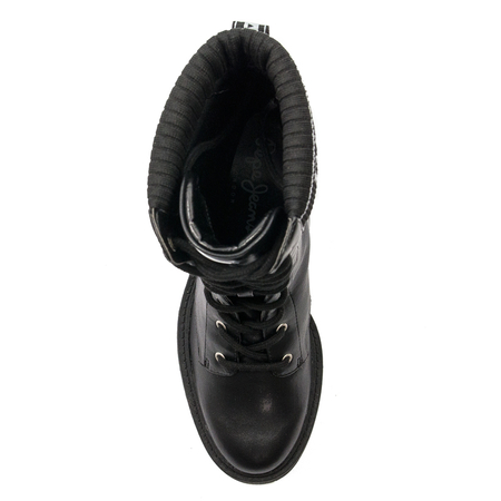 Pepe Jeans Women's Boot Boss Logo Black