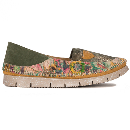 Maciejka Green Flat Shoes
