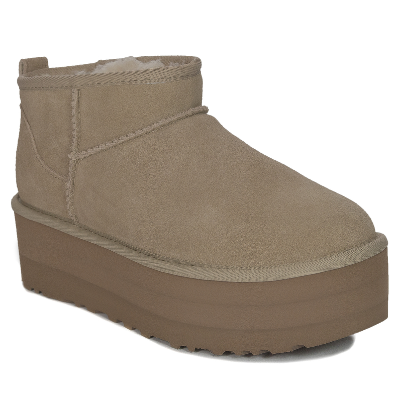 UGG W Classic Ultra Mini Platform Sand 1135092-SAN