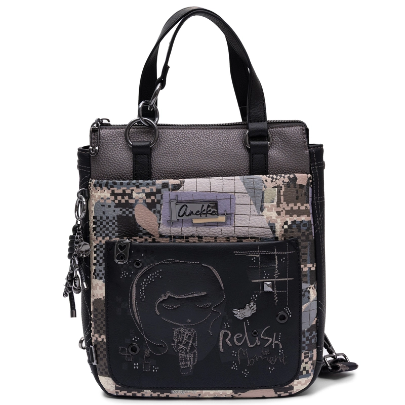 Anekke Multicolored Small Women's Backpack Convertible Shoulder Bag Autumn/Winter 43755-288
