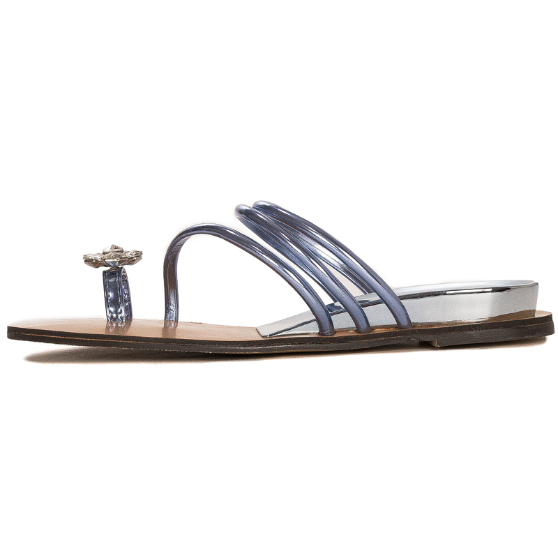 Laura Biagiotti Women Sandals On Heel Blue