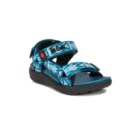 Lee Cooper Sandały dziecięce chłopięce Black-Blue Niebieskie