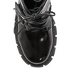 S.Barski Women's Ankle Boots Black Lacquered