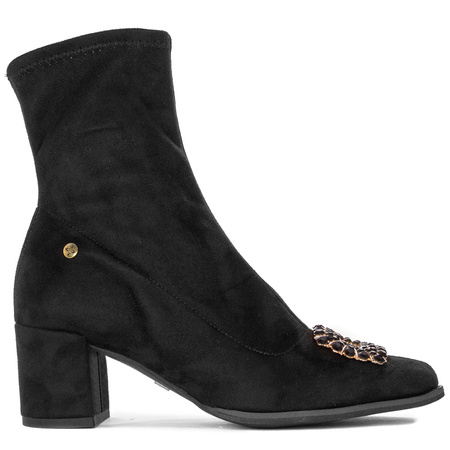 Maciejka Black Velor Women's Boots