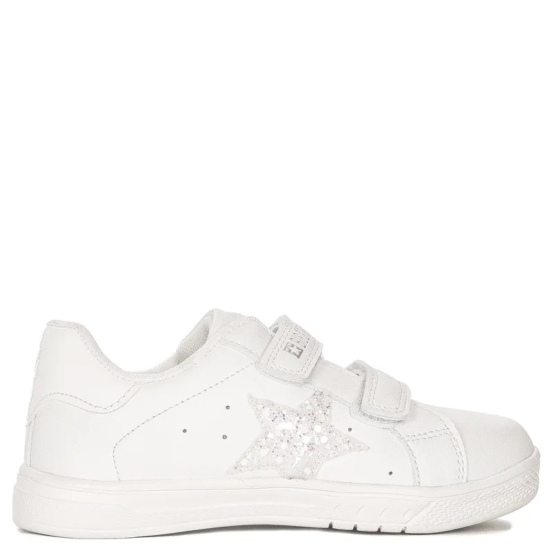Big Star Children's girls' velcro white sneakers