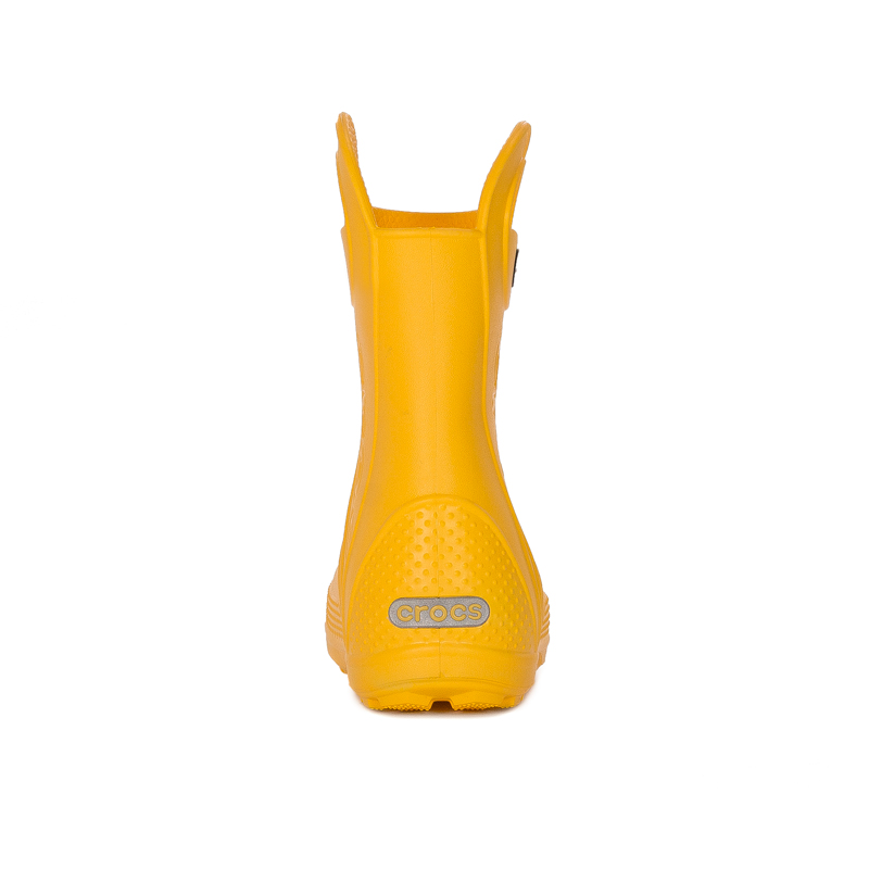 Crocs Children Rain Boots Yellow Handle Boot