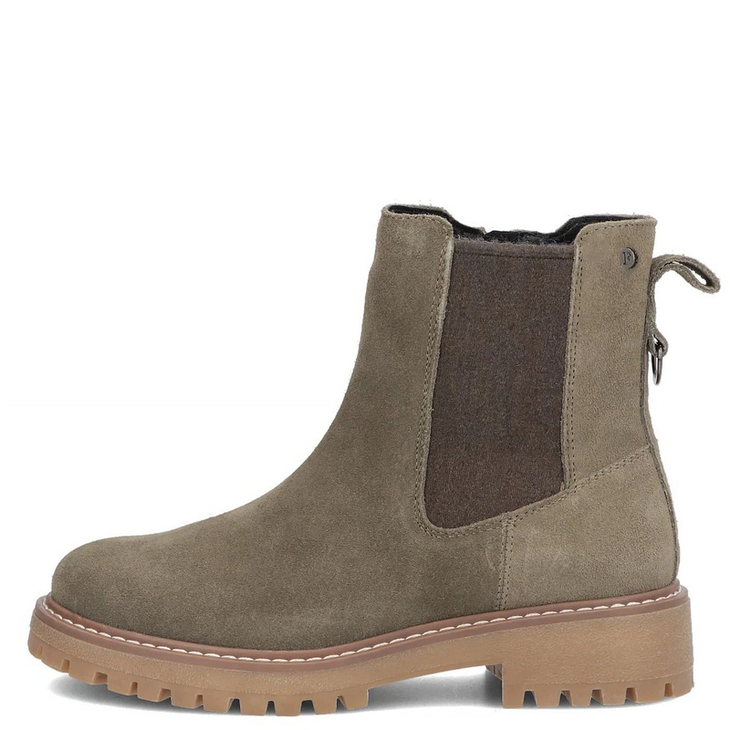 Filippo Zamszowe Ocieplane Botki Sztyblety Na Traperze Khaki DBT7935-26-KH