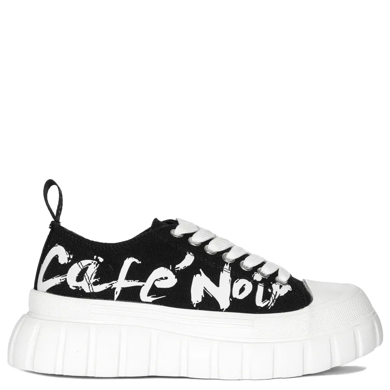 CAFENOIR Półbuty Damskie Sneakersy Nero Czarne