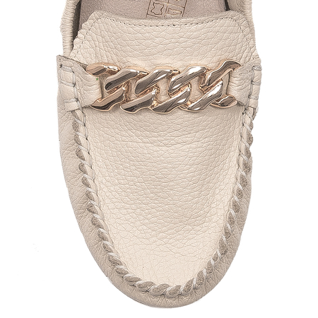 Venezia Women's moccasins shoes leather ecru