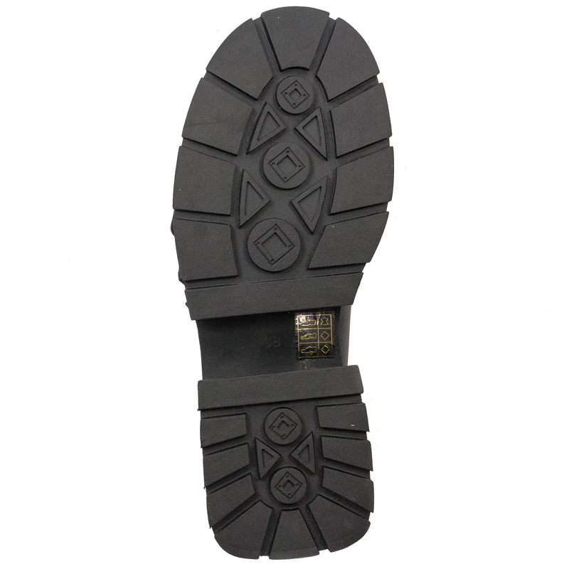 Women's leather shoes Artiker on the Black platform