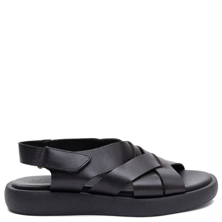 Maciejka Leather Platform Sandals Black E7397-01/00-0