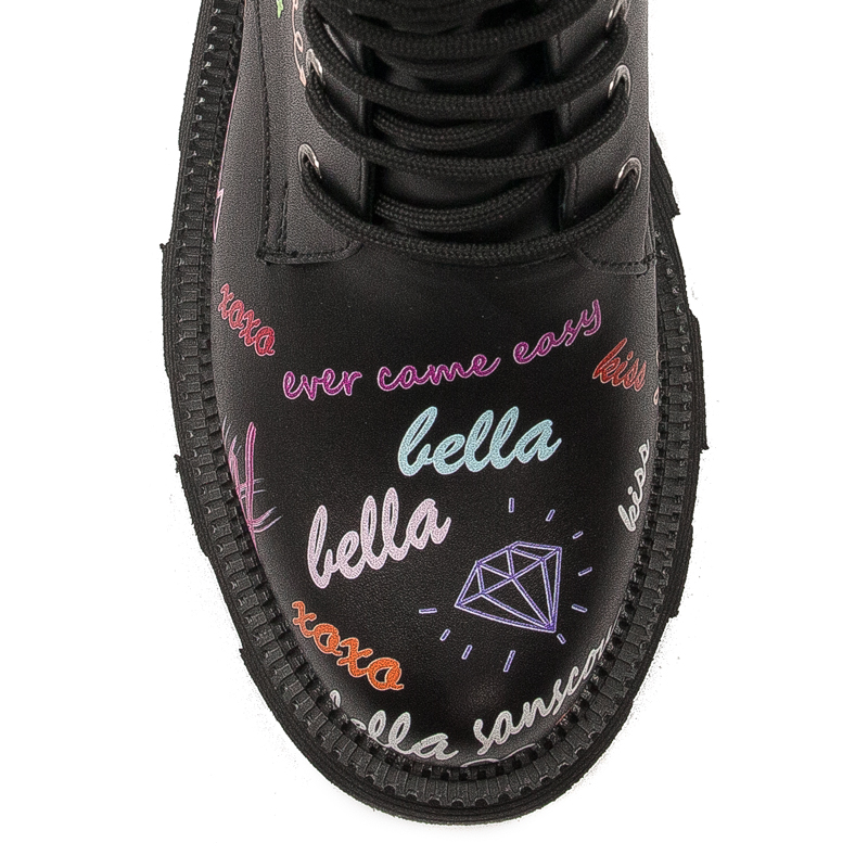 Black Venezia Black leather boots