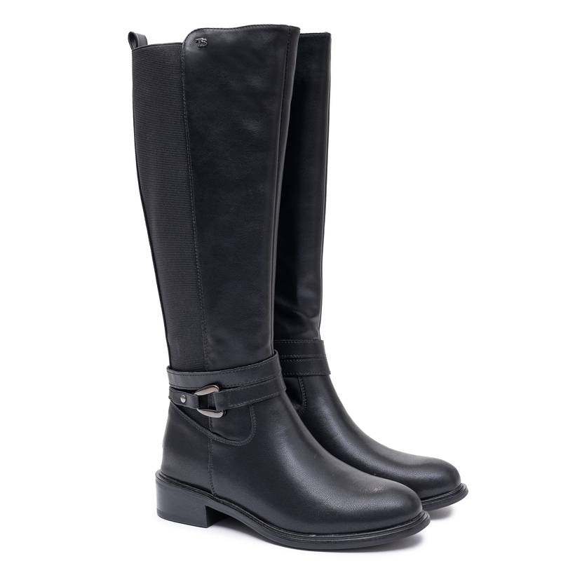 Sokolski Classic Insulated Knee-High Boots Women's Leather Black HX-Z26-297