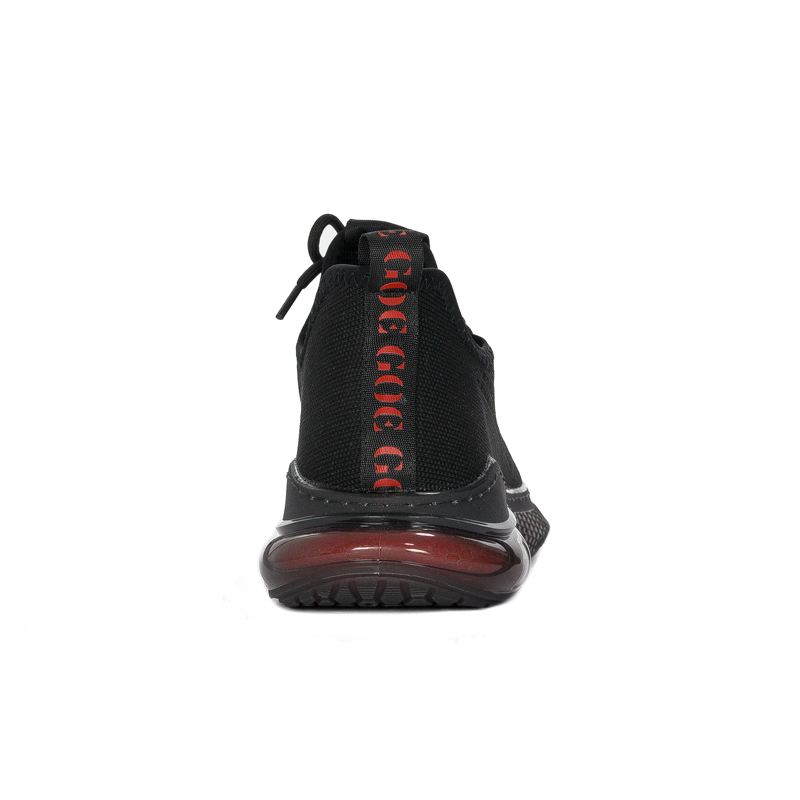 GOE Sneakersy męskie na platformie Black czarne