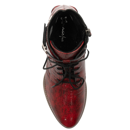 Maciejka Women's Leather Boots Red
