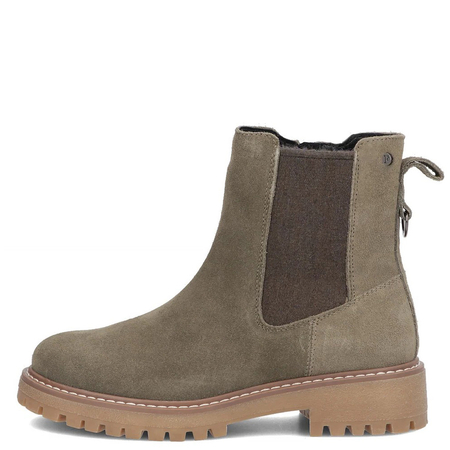 Filippo Zamszowe Ocieplane Botki Sztyblety Na Traperze Khaki DBT7935-26-KH