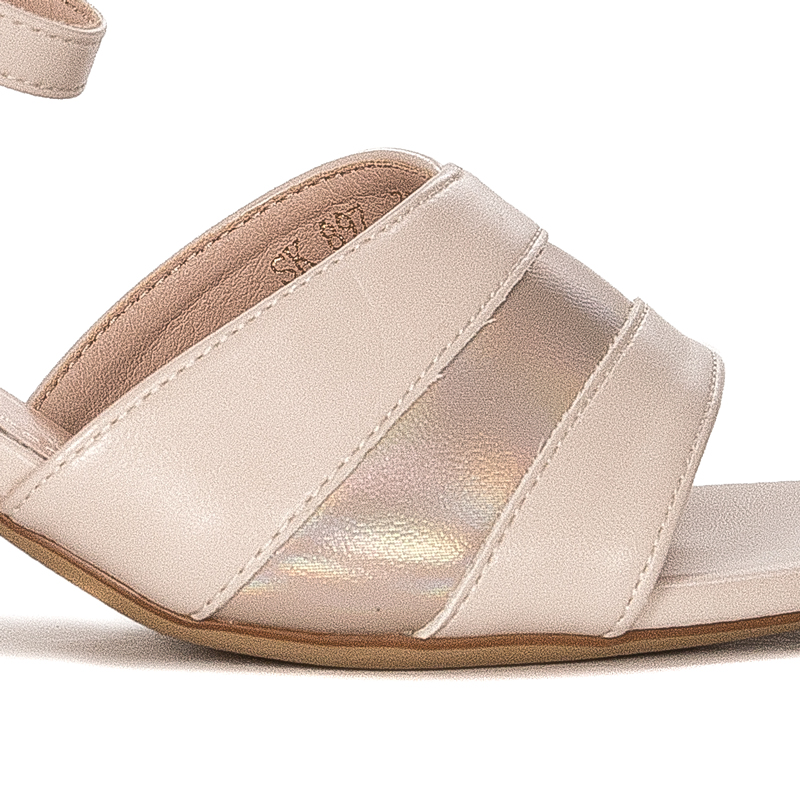 Sergio Leone Women's Sandals On A High Heel Beige Mix