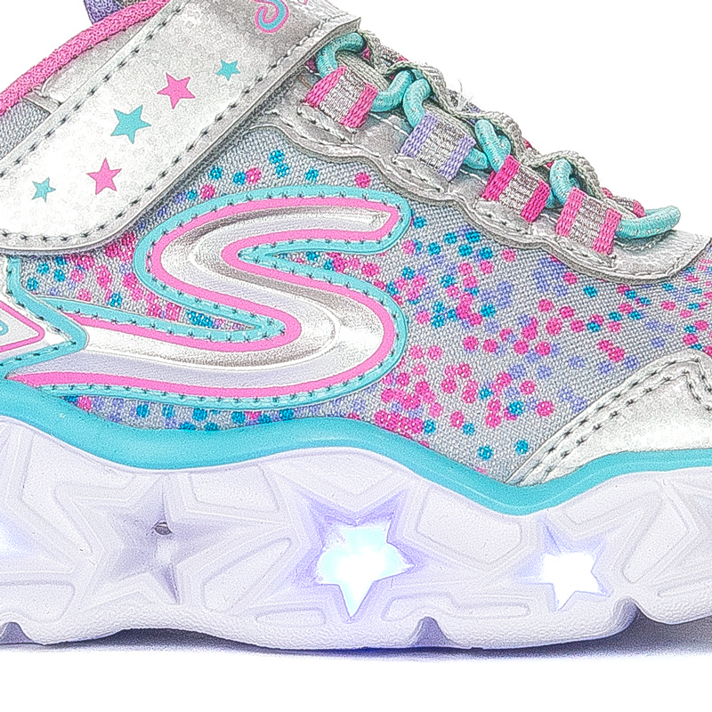 Sneakersy Skechers 10920L SMLT Galaxy Lights Silver/Multi