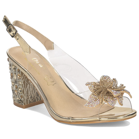 S.Barski Women's GOLD sandals