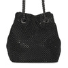 Guess Torba damska wieczorowa mała Lua Mini Black czarna z cyrkoniami