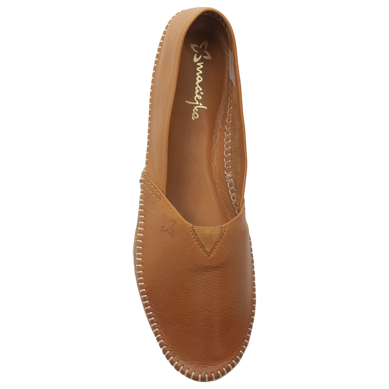 Maciejka Leather Comfortable Slip On Shoes Artistic Ginger T1929-29/00-0